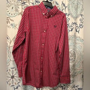 Men's Red Checkered Shirt